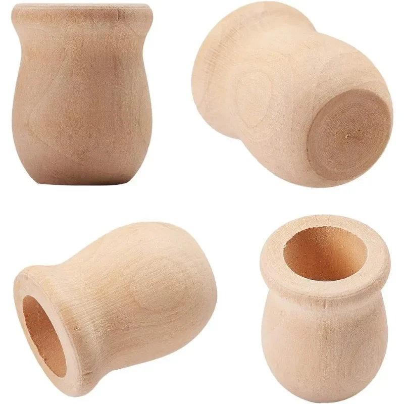 Candle Containers - Vase à fleurs en bois vierge