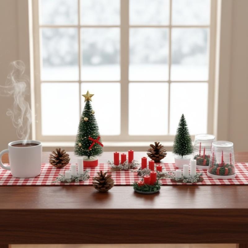Silk Candle - ! Accessoires de scène de Noël