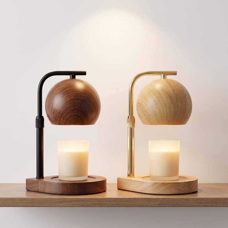 Silk Candle - Lampe chauffe-bougie nordique minimaliste à hauteur