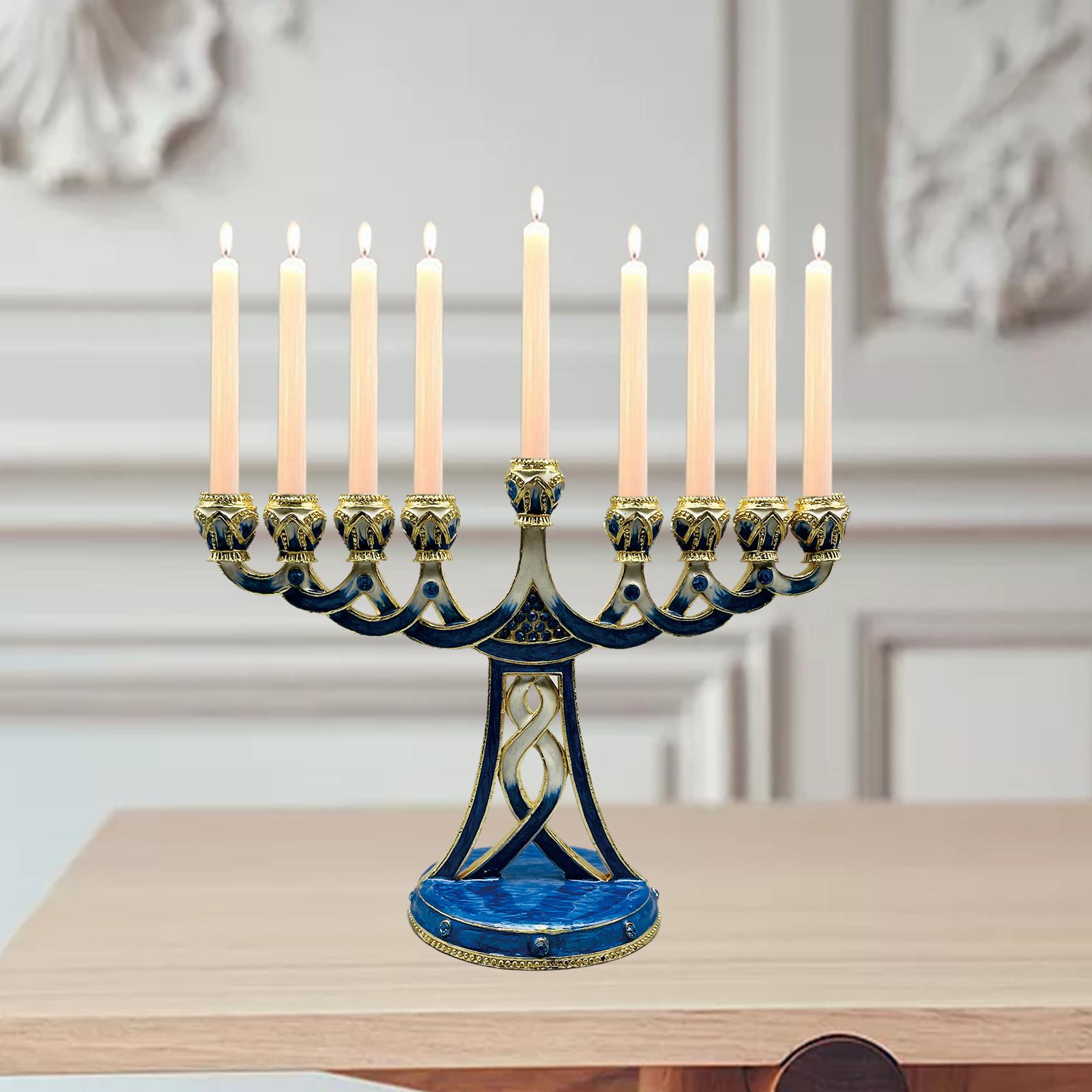 Porte-bougies Menorah émaillé, - Paraffin Wax avis et prix