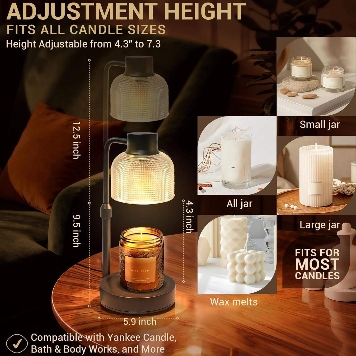 Lampe chauffe-bougie avec minu - Wax Melts avis et prix