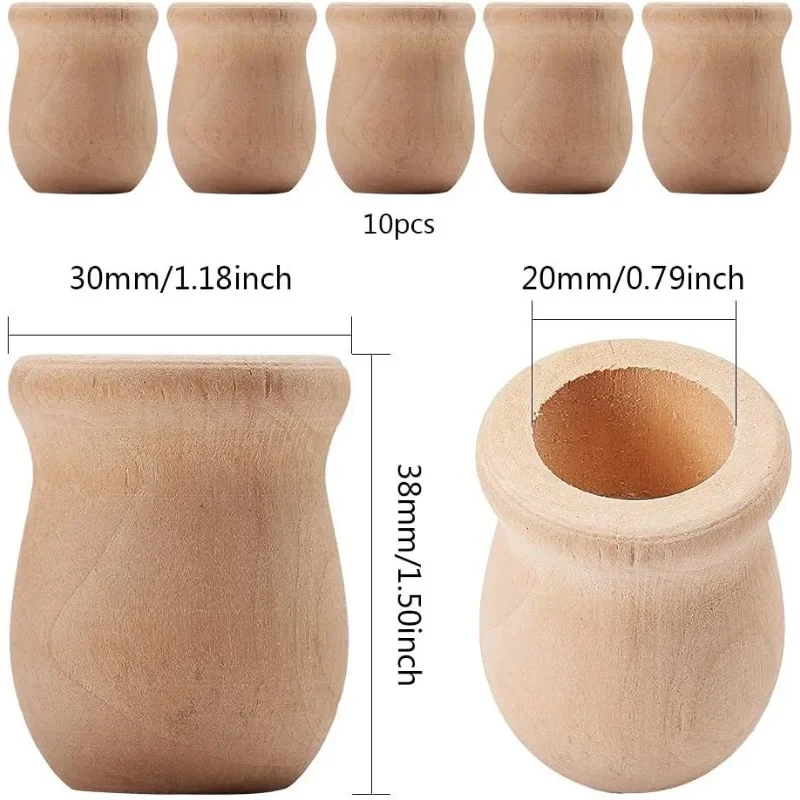 Vase à fleurs en bois vierge i - Candle Containers avis et prix