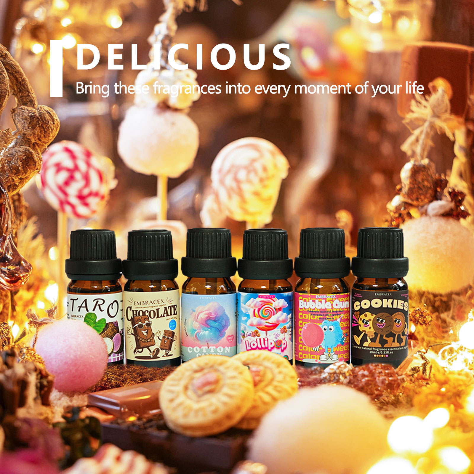 6 pièces/1 ensemble de huiles  - Candle Fragrance avis et prix
