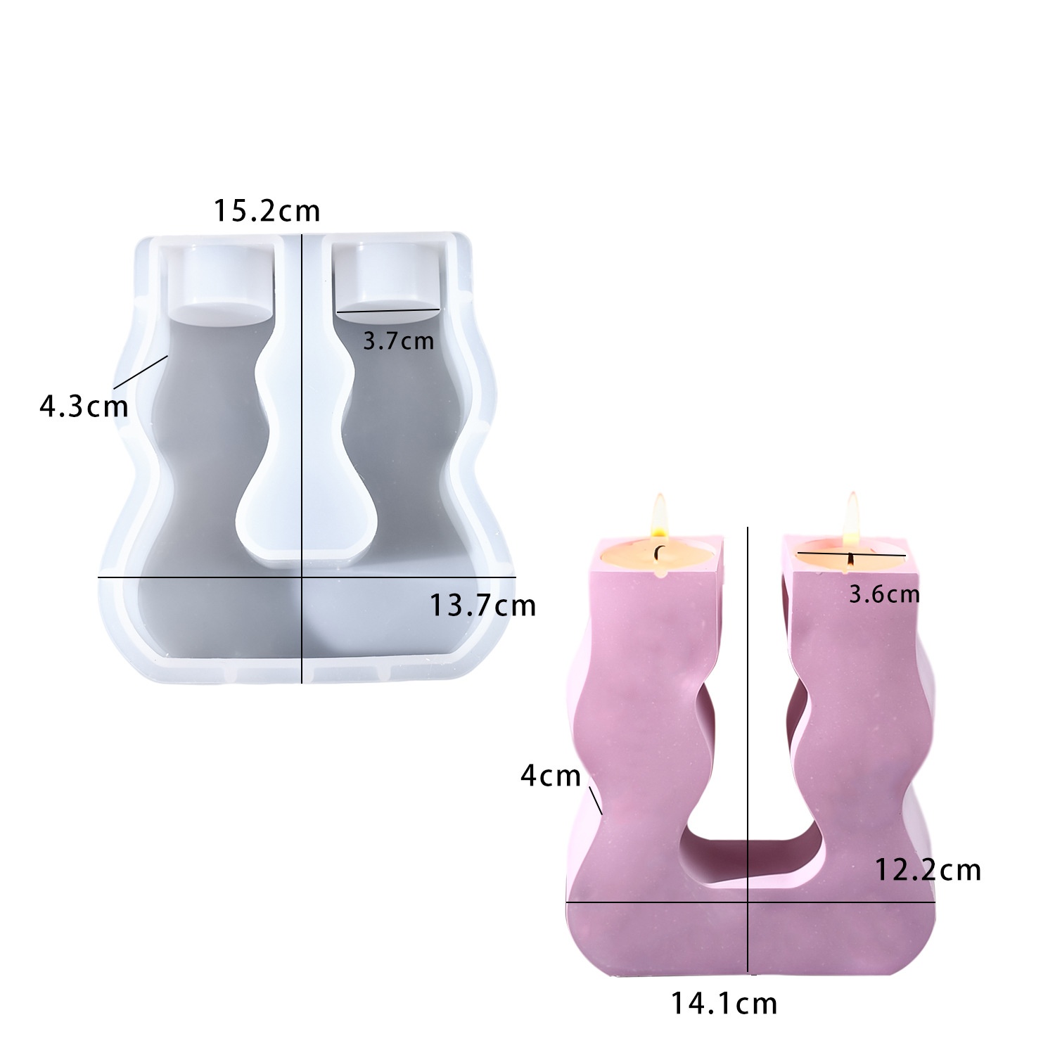 Moule en silicone en forme de  - Candle Molds avis et prix