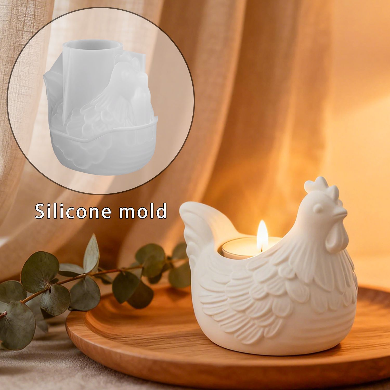 Bougeoir 3D petit poulet, moul - Candle Molds avis et prix