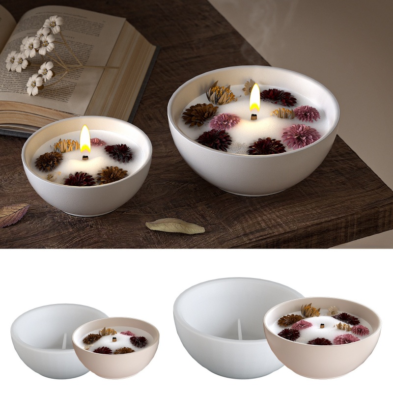 Bol de bougie rond en béton, m - Candle Containers avis et prix
